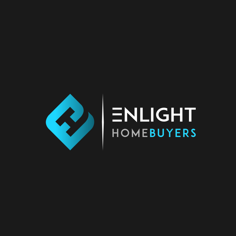 Enlight Homebuyers - Modern Geometric Real Estate Logo